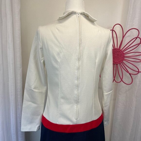 Malouf of Dallas Vintage Mod Go Go Dress MCM 60s 70s Gem Ladies MED USA made - Picture 4 of 9